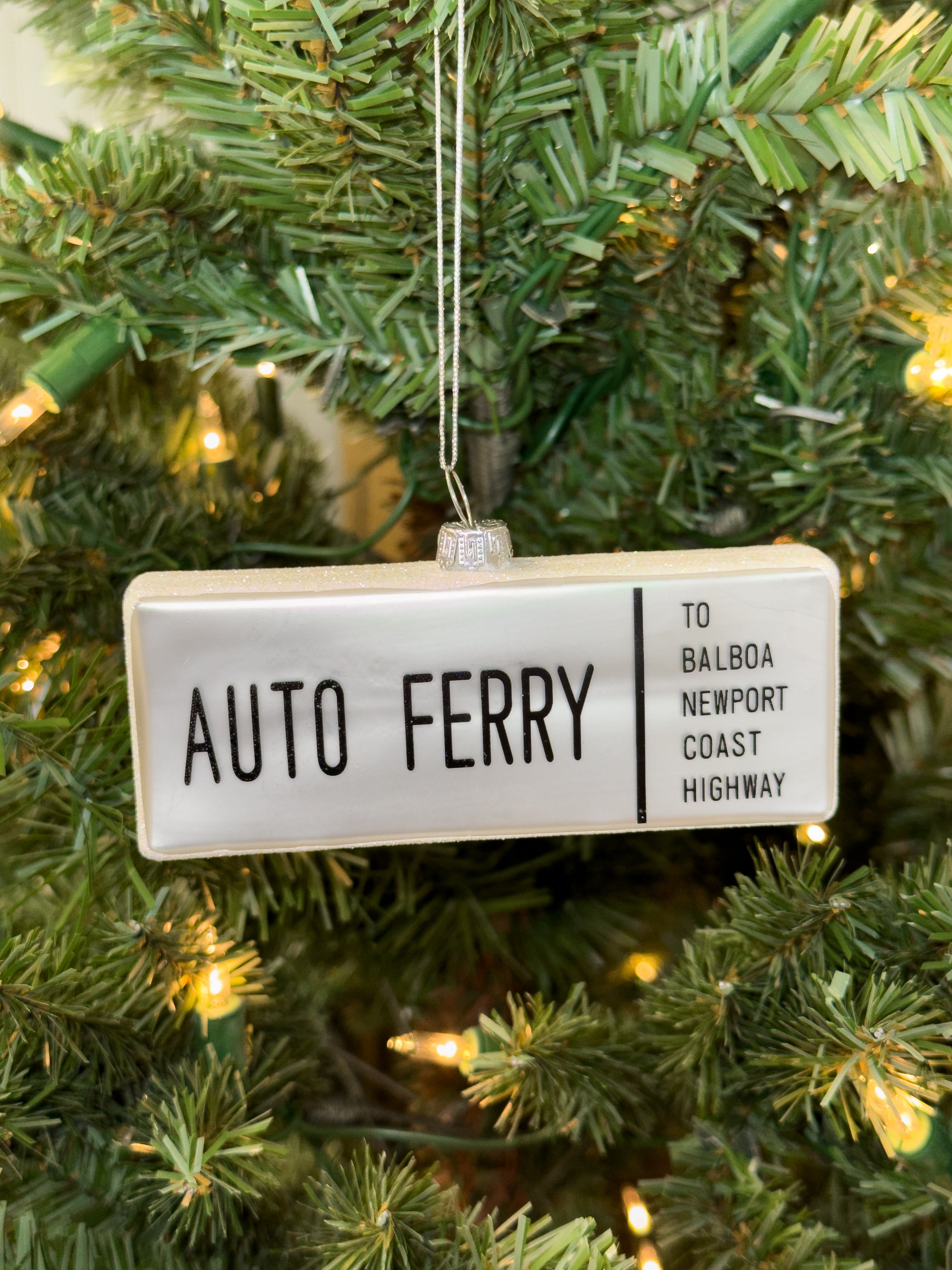 Balboa Ferry Sign Ornament