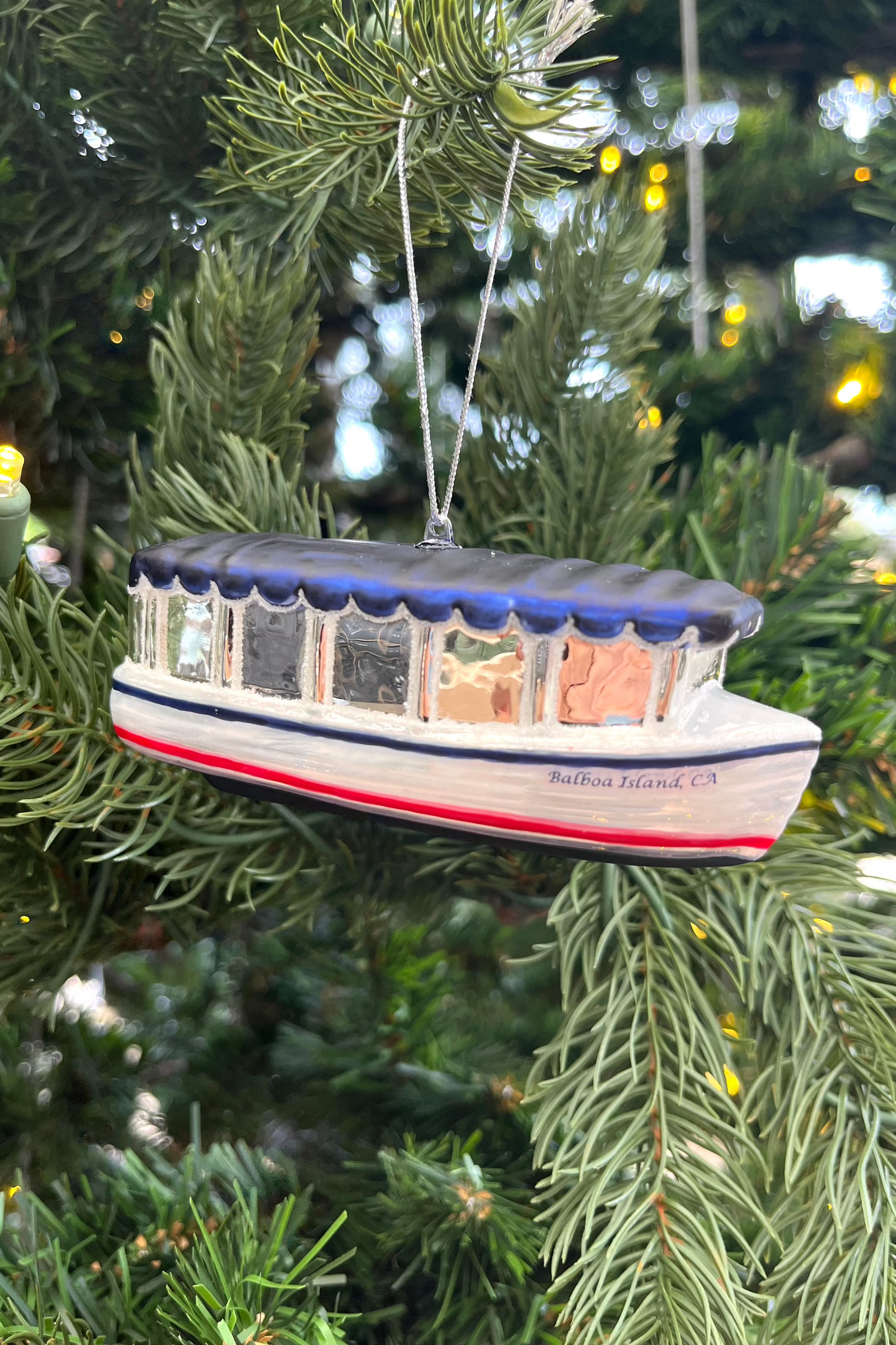 Balboa Duffy Boat Ornament