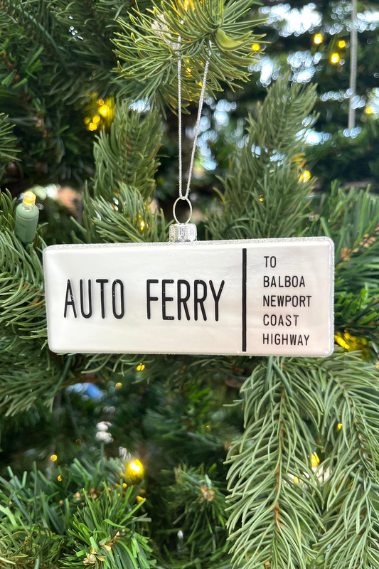 Balboa Ferry Sign Ornament