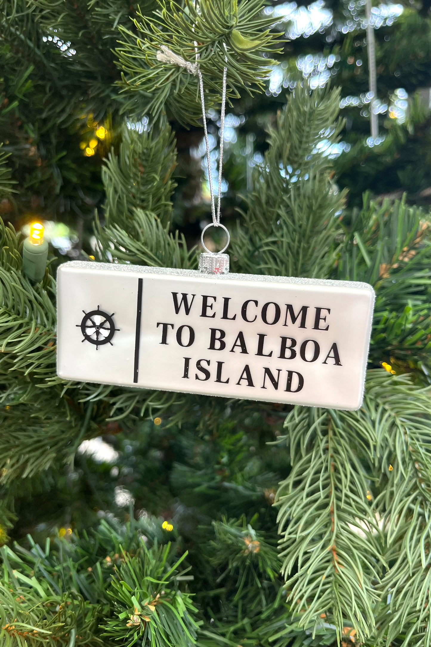 Balboa Ferry Sign Ornament