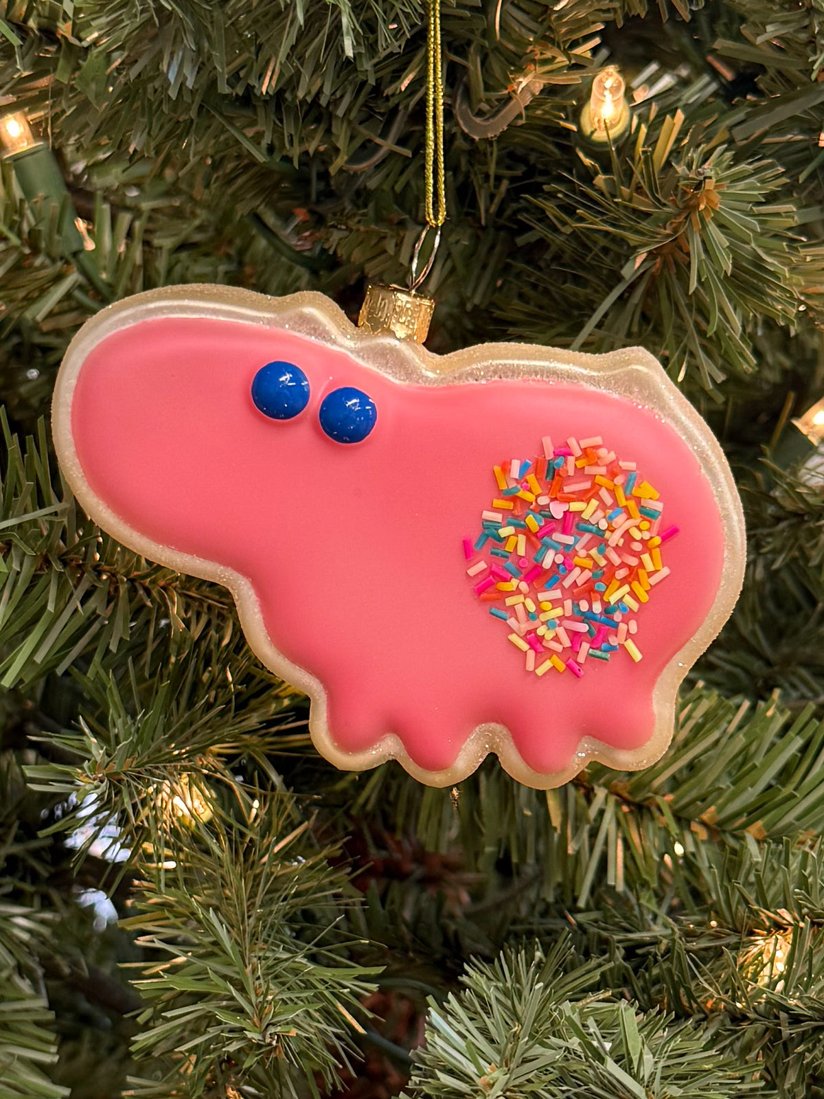 Dad's Bananas Hippo Cookie Ornament